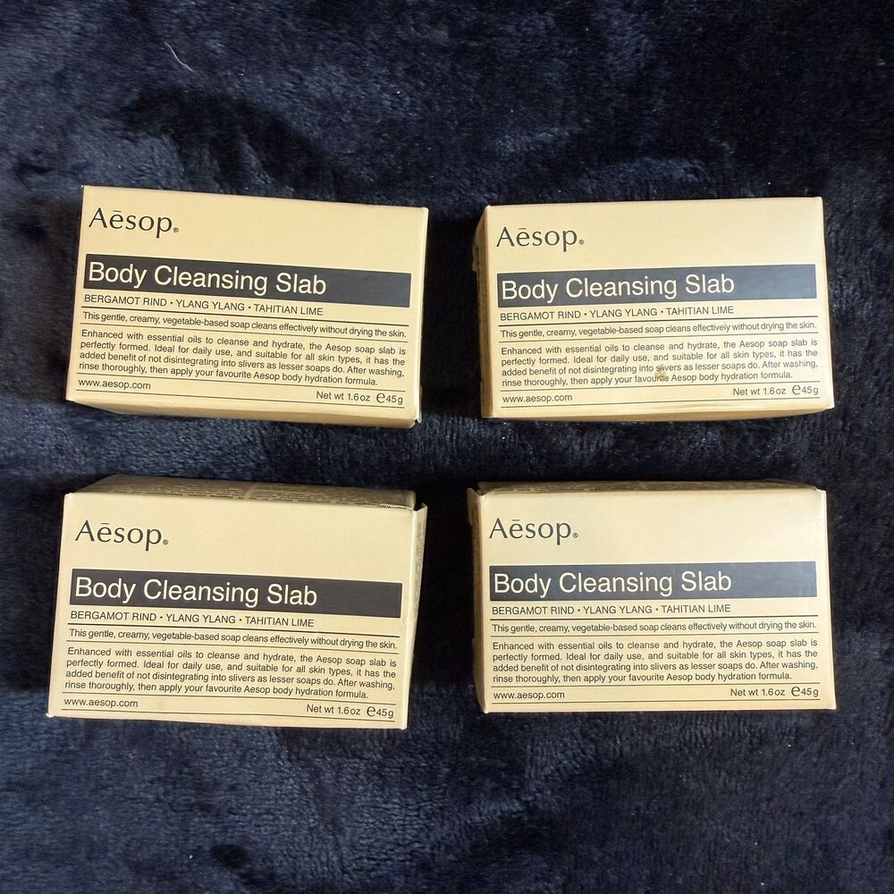 Aesop Refresh Bar Soap NEW IN BOX Body Cleansing Slab 1.6 oz Bergamot Lime